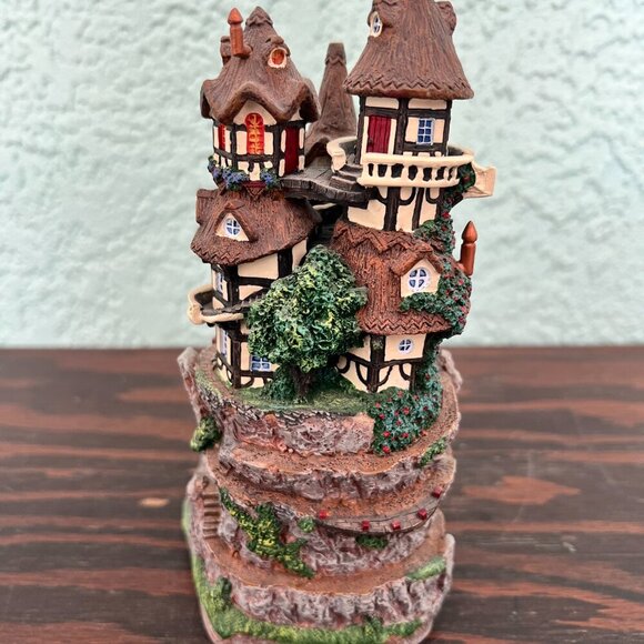 Whimsical Danbury Mint Sculpture “The House Over the Rickety Bridge” w/ COA - Picture 5 of 6